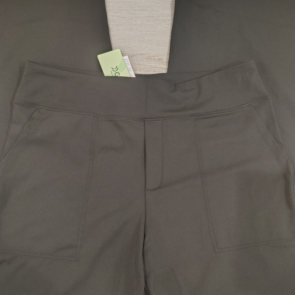 NWT G4Free Black Yoga Wide Leg Pockets High Waist Stretch, Sz 2XL 33” Inseam - Picture 5 of 9
